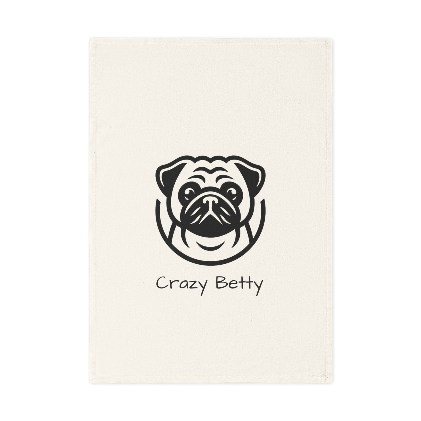 Funny Pug Cotton Tea Towel - Crazy Betty Kitchen Decor