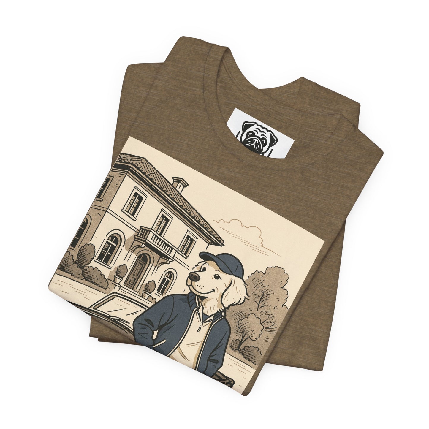 Unisex T-Shirt Classic Dog Lover - Vintage Car Graphic