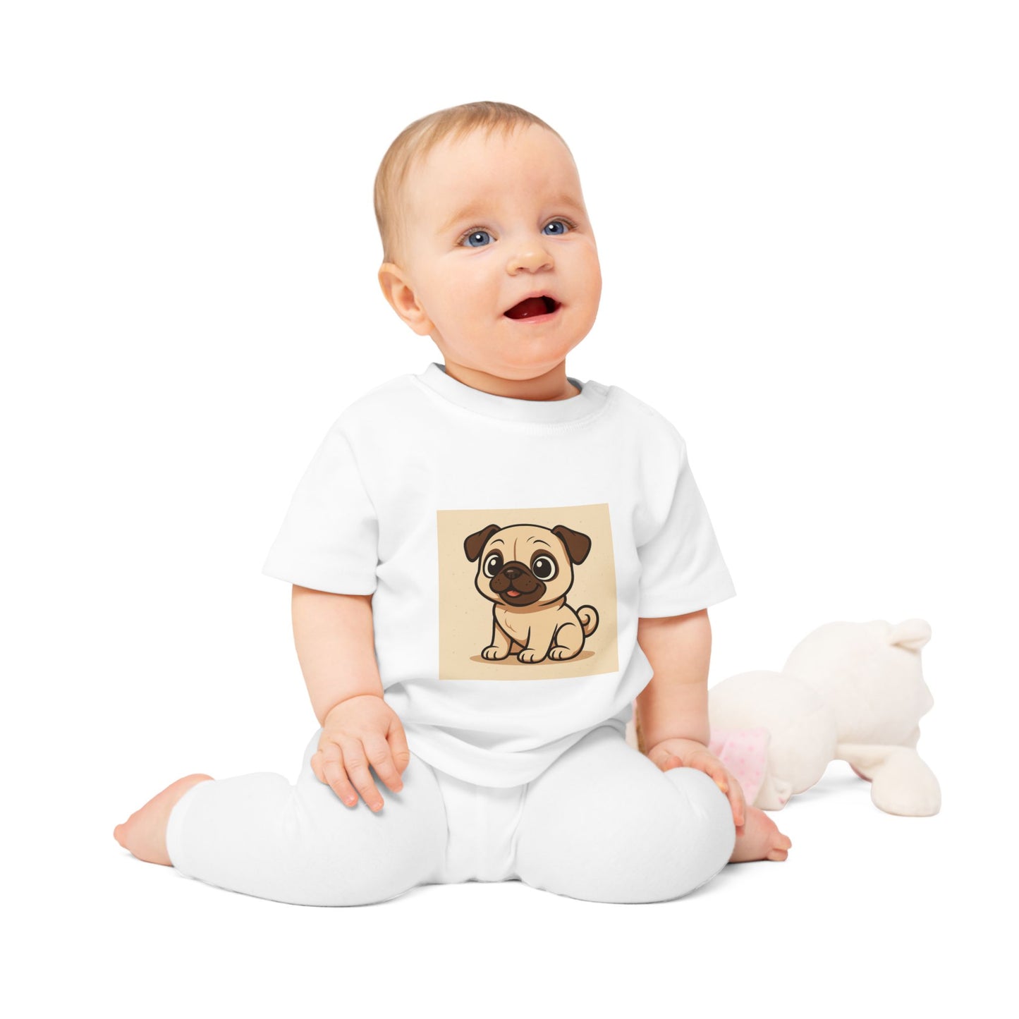 Cute Pug Baby T-Shirt - Adorable Toddler Tee