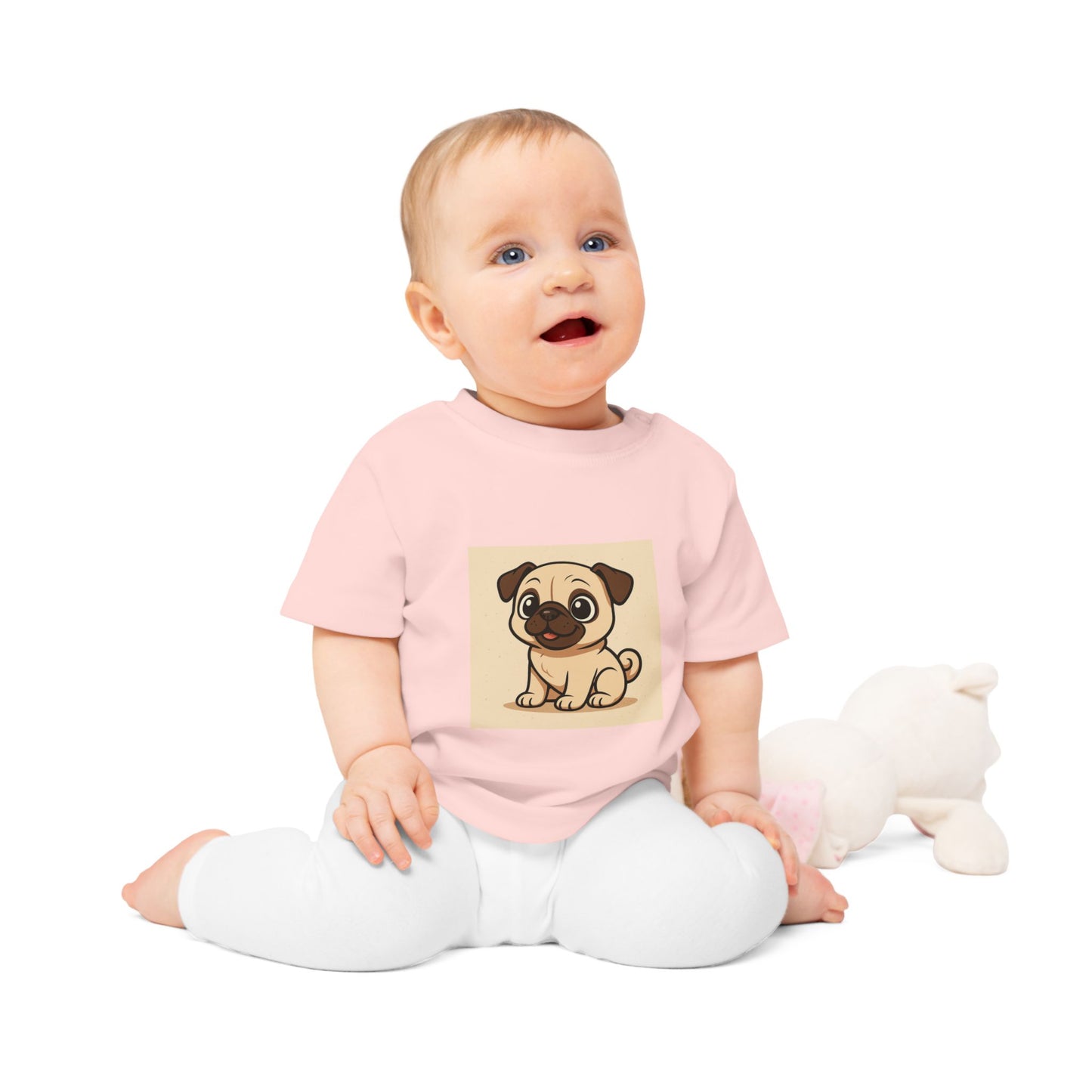 Cute Pug Baby T-Shirt - Adorable Toddler Tee