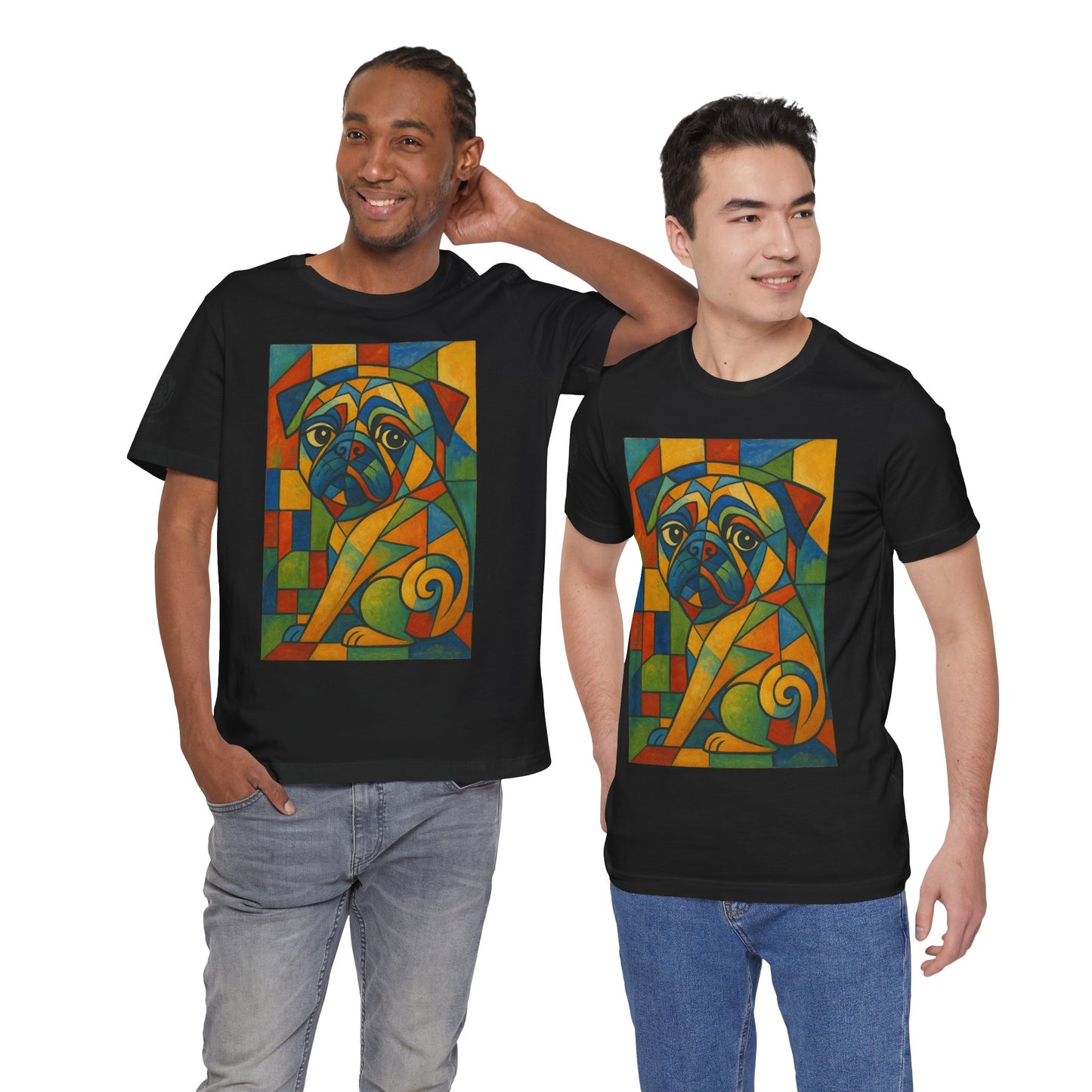 Unisex Artistic Dog Graphic - Vibrant & Fun