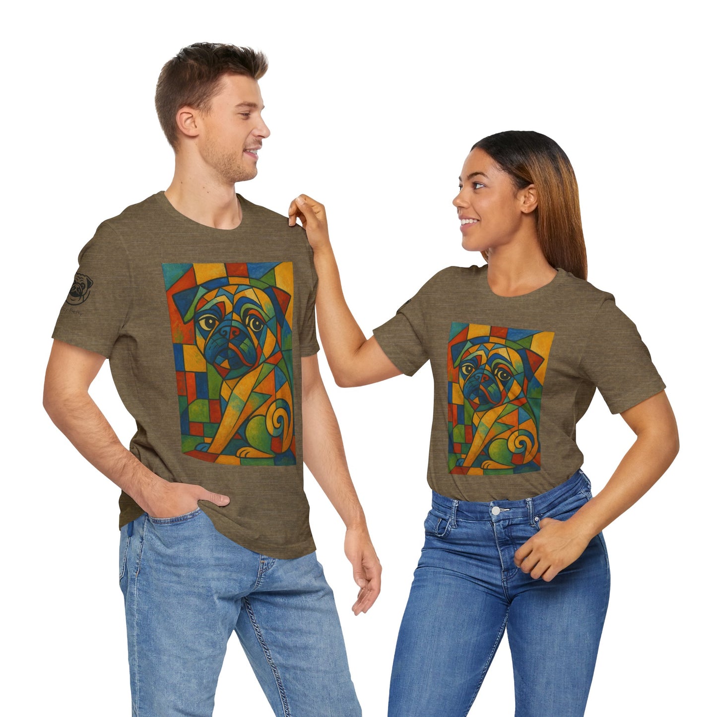 Unisex Artistic Dog Graphic - Vibrant & Fun
