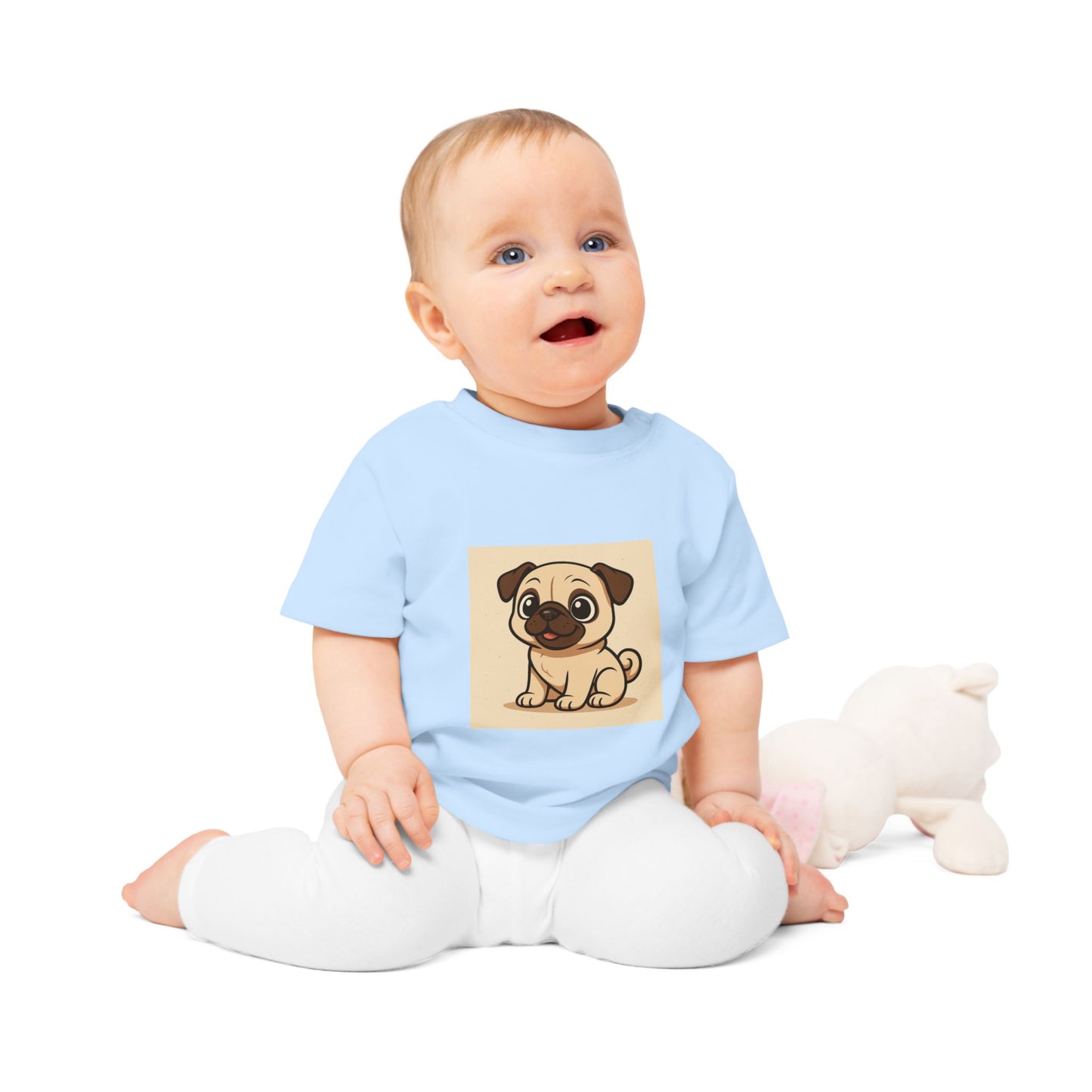 Cute Pug Baby T-Shirt - Adorable Toddler Tee