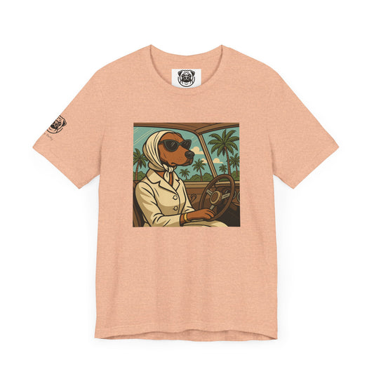 Unisex Cool Dog in Shades Tee - Casual Summer Vibe