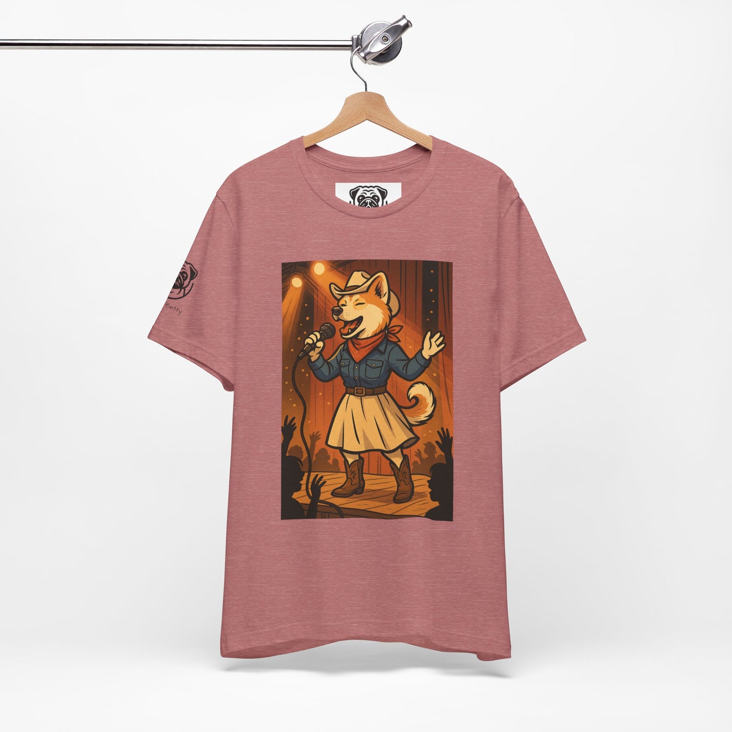 Unisex Tee Rockstar Dog - Fun Graphic Short Sleeve T-Shirt